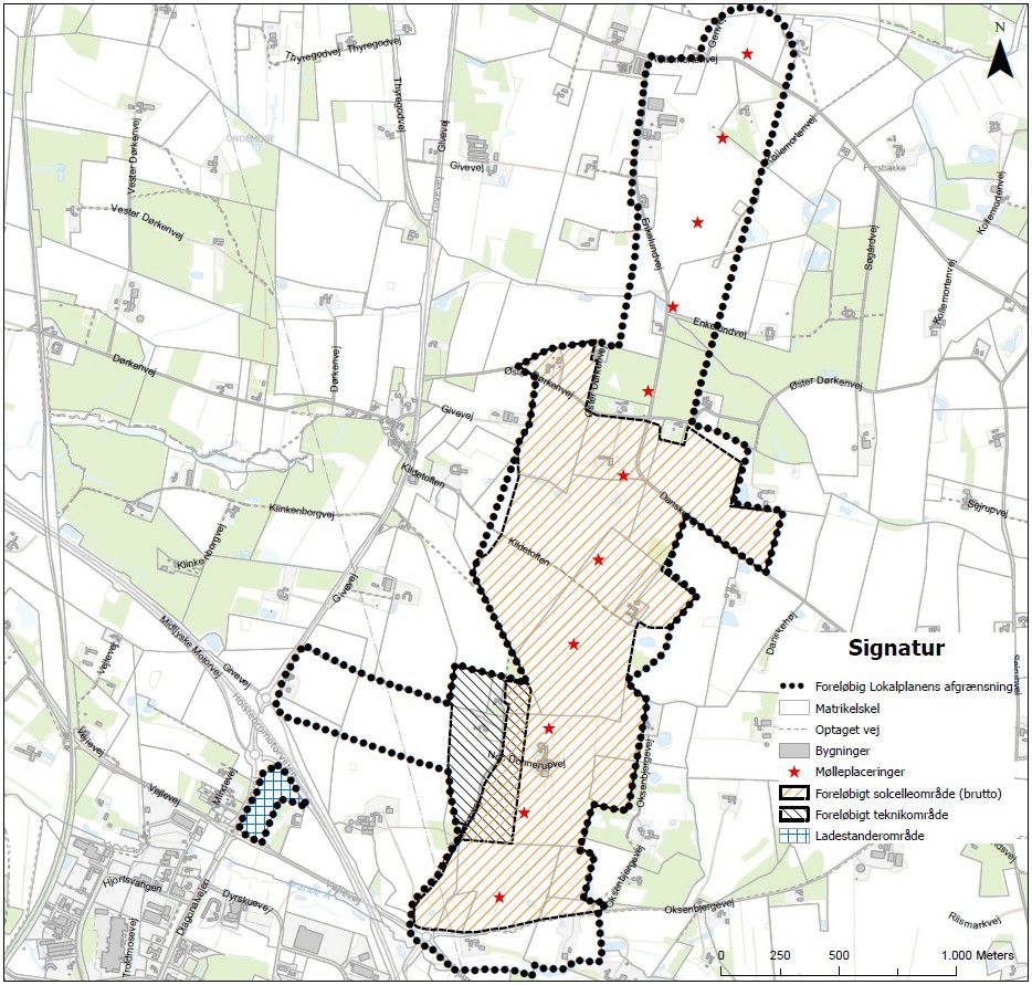 Kortafgrænsning lokalplan 1457